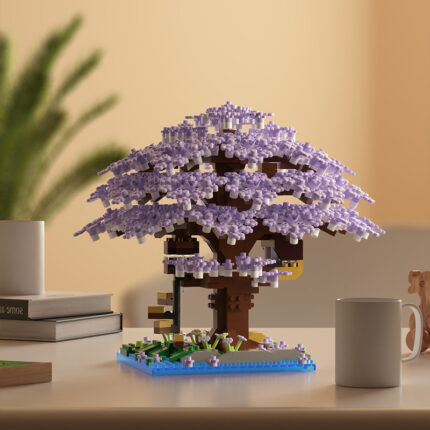 Cherry blossom Tree building block puzzle toy, a gift for children, boys and girls